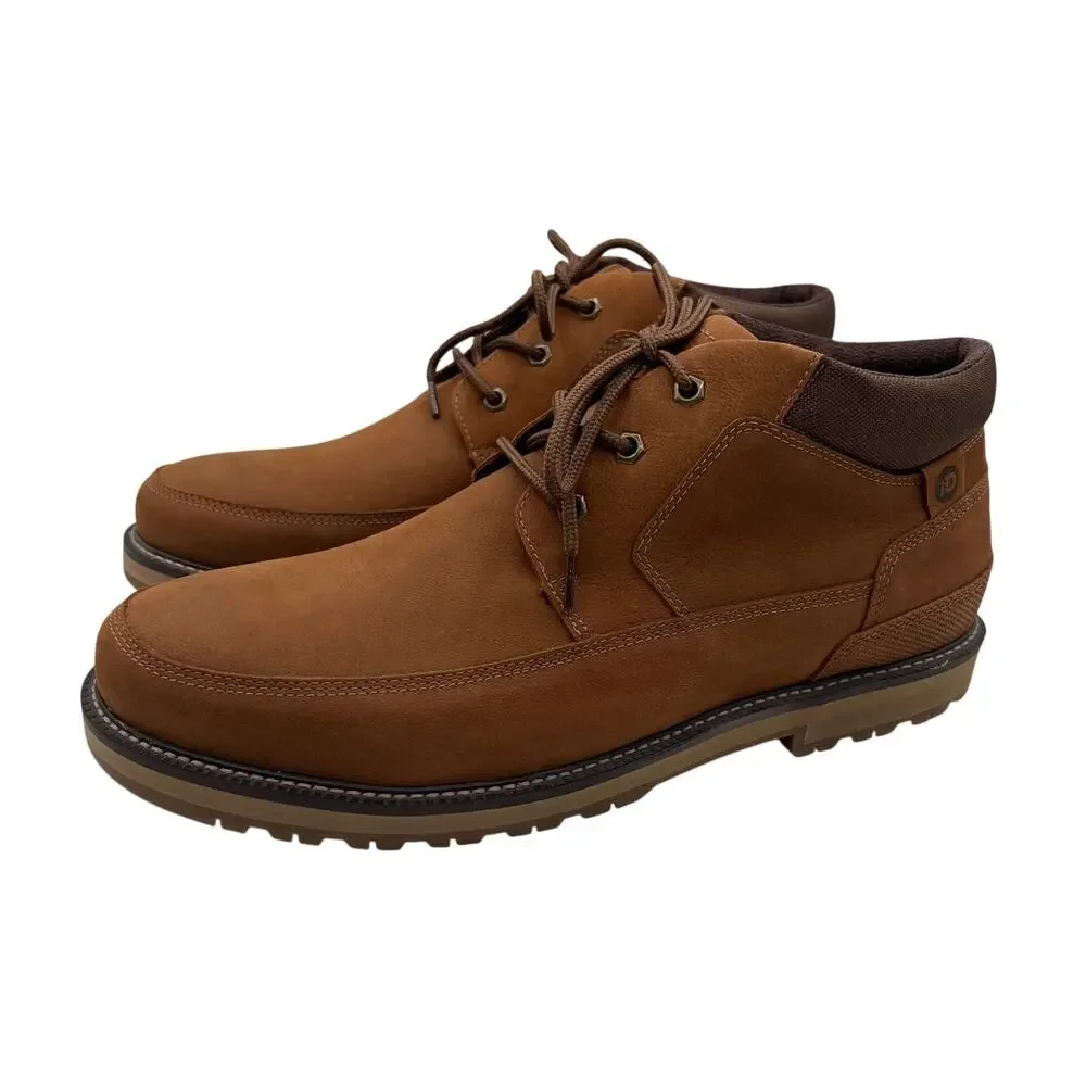 DUNHAM Men's Size 13 Byrne Waterproof Leather Chukka Boots Brown CJ0854 NEW
